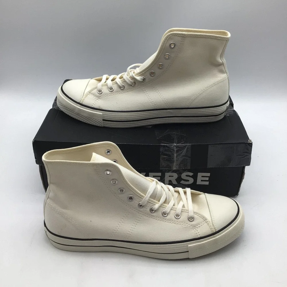 Converse Lucky Star High Top Egret Black Mens Size 9 Sneaker 163158C NEW - Picture 2 of 6